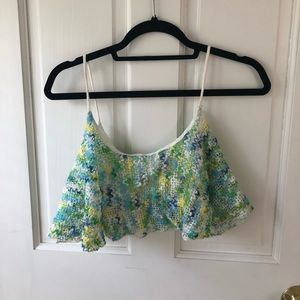 Multi colored crop top